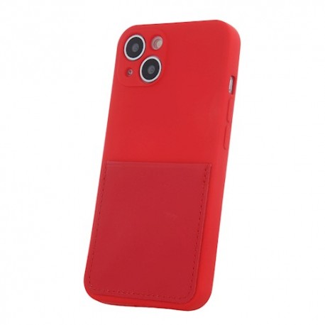 Samsung Galaxy A22 5G Testa Card Cover Silicone Red
