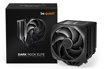 BEQUIET CPU AIR COOLER DARK ROCK ELITE BK037, 280W TDP, INTEL 1851/1700/1200/1150/1151/1155, AMD AM4/AM5, DUAL 135MM PWM FAN, 3YW.