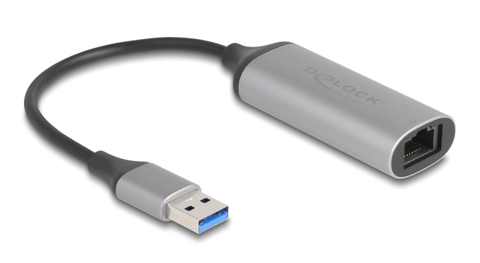 DELOCK αντάπτορας δικτύου 81571, USB, 5Gbps Ethernet, ασημί 81571