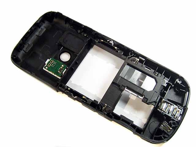 Nokia 6303 Classic - Middle Cover + Camera Lens Black Matt
