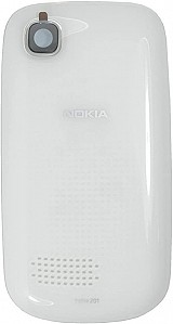 Nokia 201 battery cover white
