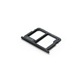 Βάση Κάρτας Sim & SD Samsung J730F Galaxy J7 (2017) Μαύρο (Original)