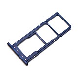 Βάση Κάρτας Sim & SD Samsung A037G Galaxy A03s Μπλε (Original)