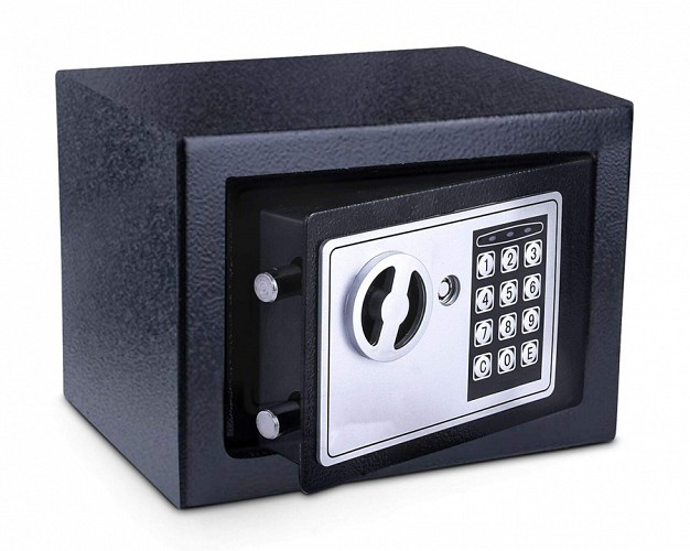 POWERTECH Χρηματοκιβώτιο ασφαλείας SB-17E, 3-8 ψηφίων, 17x23x17cm SB-17E
