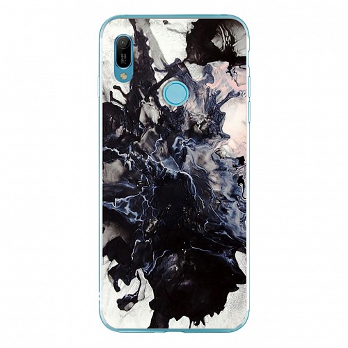 Silicon Marble Case Huawei Y6 19 SM8 White/Black
