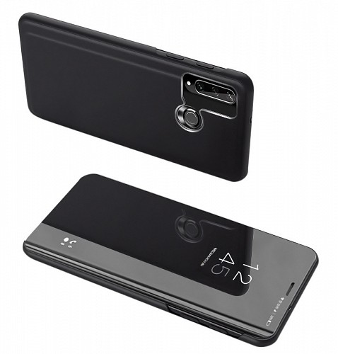 POWERTECH θήκη Clear view MOB-1517, Huawei Y6p, μαύρη MOB-1517