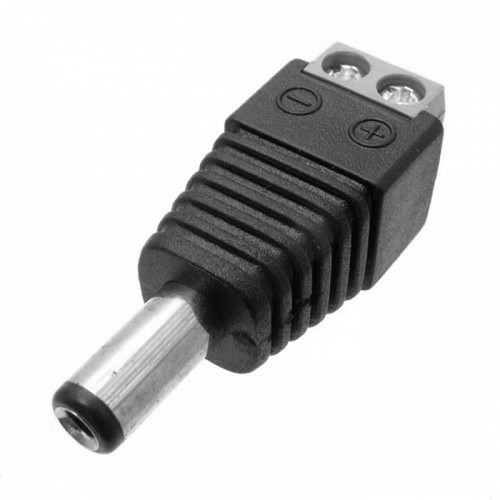 FOLKSAFE βύσμα τροφοδοσίας DC αρσενικό DCMC, 5.5x2.1mm, σε κλέμα, 5τμχ FS-DCMC