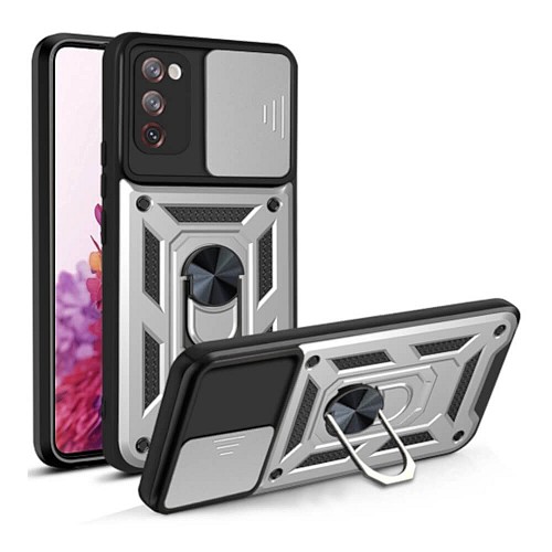 Bodycell Armor Slide Cover Case Samsung S20 FE Silver