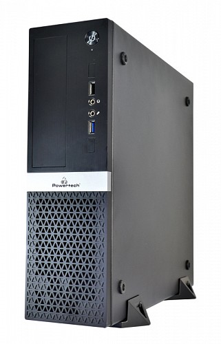 POWERTECH PC Case PT-1099 με 250W PSU, Micro-ATX, 356x102x338mm, μαύρο PT-1099