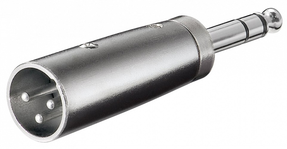 GOOBAY αντάπτορας 6.35mm σε XLR 27515, ασημί 27515