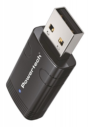 POWERTECH ασύρματος USB αντάπτορας δικτύου & Bluetooth 5.3 PT-1387, 900Mbps WiFi 6 PT-1387