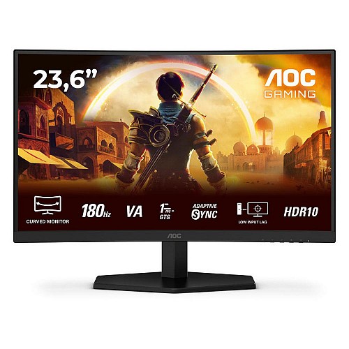 AOC C24G42E Curved FHD Gaming Monitor 24 with Speakers (C24G42E) (AOCC24G42E)