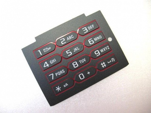 Sony Ericsson W595 - Keypad Numeric Latin Ruby Black