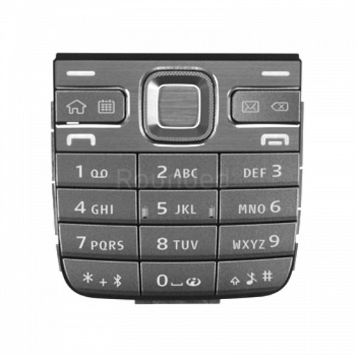 Nokia E52 - Keypad Latin Metallic Black