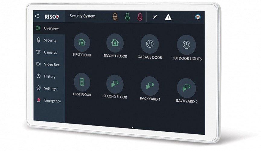 RISCO RISCONTROL IPS 8 TOUCHSCREEN KEYPAD WHITE(RP432KPT000A)
