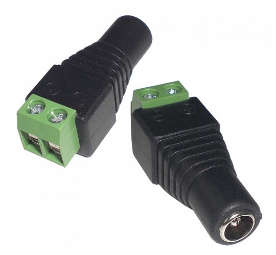 Βύσμα τροφοδοσίας DC θηλυκό ST-DC08, 5.5 x 2.1mm, σε κλέμα, 5 τμχ ST-DC08