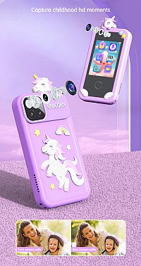 WOWKIDS παιδικό smartphone με κάμερα P1 Plus, 2.8 οθόνη αφής, μωβ WOW-P1PLUS-PR