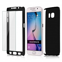 360 Full Cover & Temp.Glass Samsung J6 18 Red