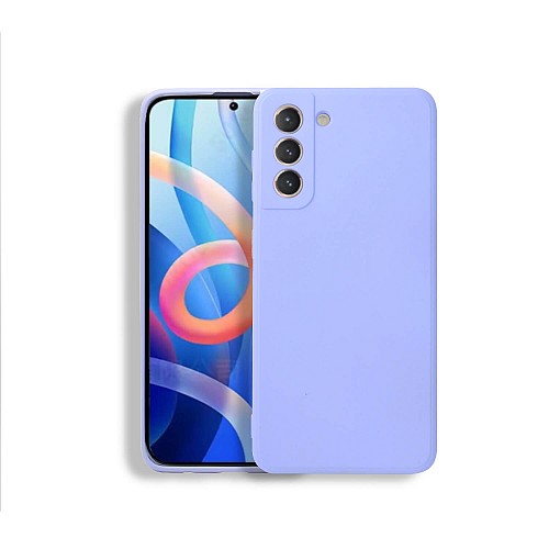 Bodycell Square Liquid Silicon Case Samsung S21 Light Blue
