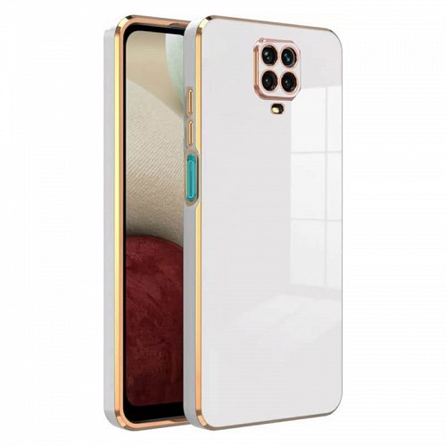 Bodycell Gold Plated Silicon Xiaomi Note 9s/9 Pro/9 Pro Max White
