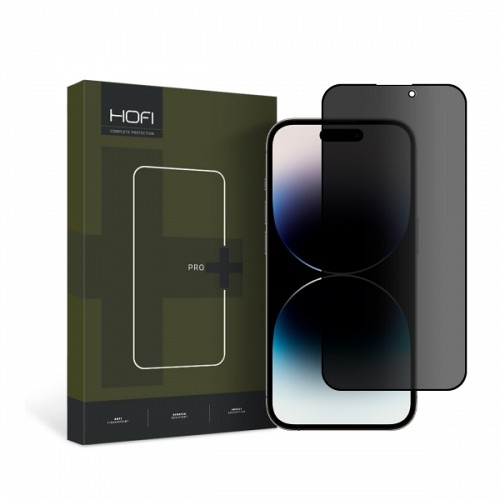 HOFI ANTI SPY FULL FACE PRIVACY TEMPERED GLASS IPHONE 15 PRO MAX black