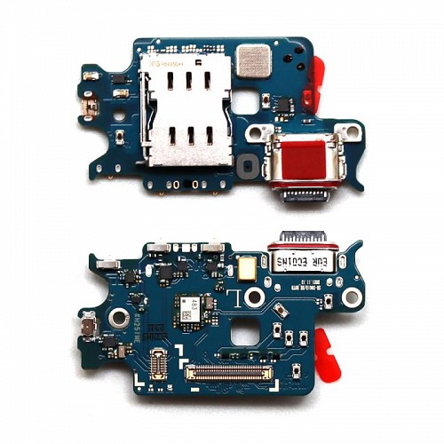 Πλακέτα Samsung S901B Galaxy S22 5G με Επαφή Φόρτισης, SIM Reader & Μικρόφωνο (Original)