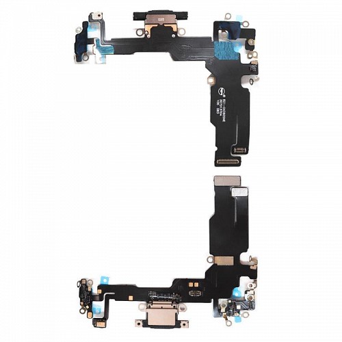 Καλώδιο Πλακέ Apple iPhone 15 με Επαφή Φόρτισης & Μικρόφωνο Μαύρο (OEM)