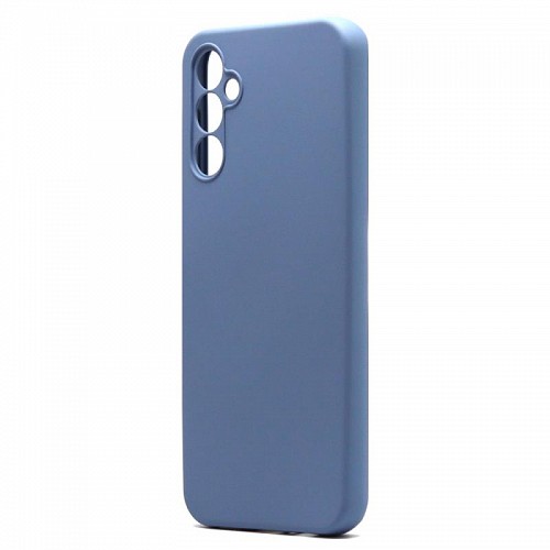 Θήκη Liquid Silicon inos Samsung A145R Galaxy A14 4G/ A146P Galaxy A14 5G L-Cover Γκρι-Μπλε