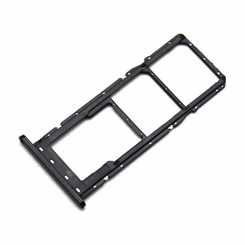 Βάση Κάρτας Sim & SD Samsung A037G Galaxy A03s Μαύρο (Original)