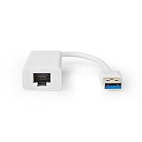Αντάπτορας δικτύου USB 3.0, USB A αρσ. - RJ45 θηλ., με ενσωματωμένο καλώδιο 0,20m NEDIS CCGP61950WT02