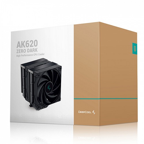 Universal ψύκτρα για επεξεργαστές Intel και AMD, AK620 ZERO DARK DEEPCOOL AK620 ZERO DARK