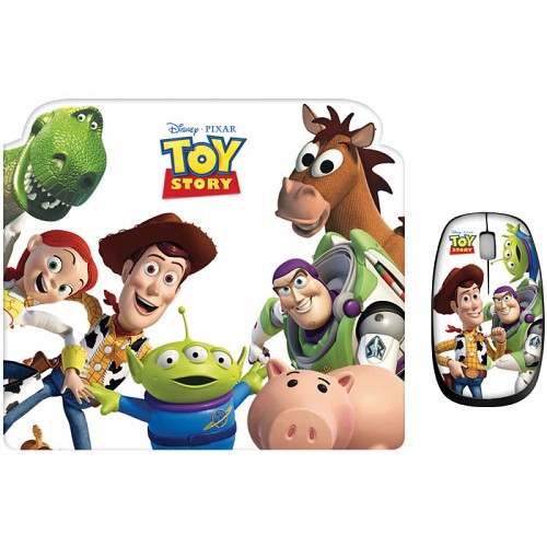 Σετ mini οπτικό ποντίκι και mousepad  με μοτίβο  TOY STORY,1000 dpi DSY TP8002