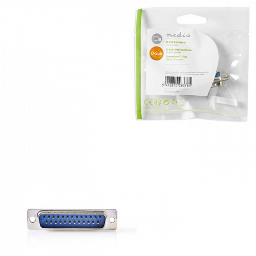 Βύσμα Rs232 25 pins αρσ NEDIS CCGP52805ME