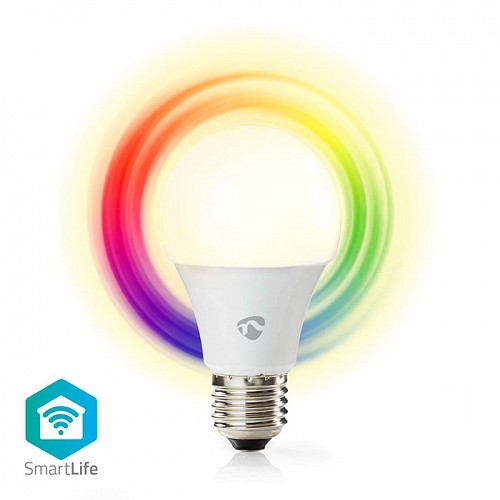 Wi-Fi έξυπνη λάμπα RGB LED, E27, 9W, 806lm NEDIS WIFILRC10E27