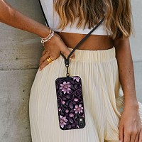 Samsung A136B Galaxy A13 5G - CrossBody Strap Θήκη με Universal Λουράκι Κινητού και σχέδιο Flower