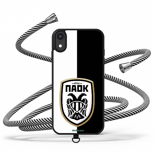 Xiaomi Mi 10T/10T Pro  - CrossBody Strap Θήκη με Universal Λουράκι Κινητού και σχέδιο ΠΑΟΚ